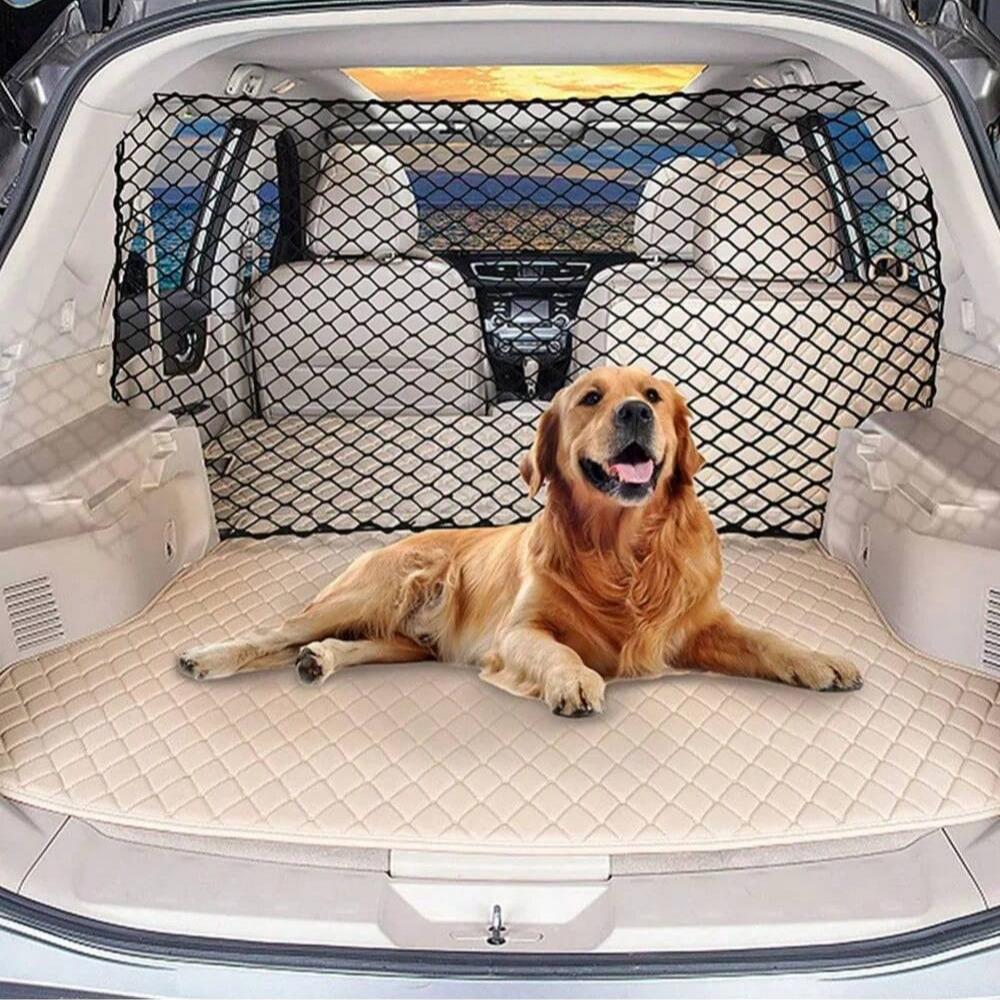 Car Trunk Fence Net Dog Isolation Protection Net Car Mounted Rear Seat Dog Safety Net Sturdy Elastic Pet Fence for Any Vehicle