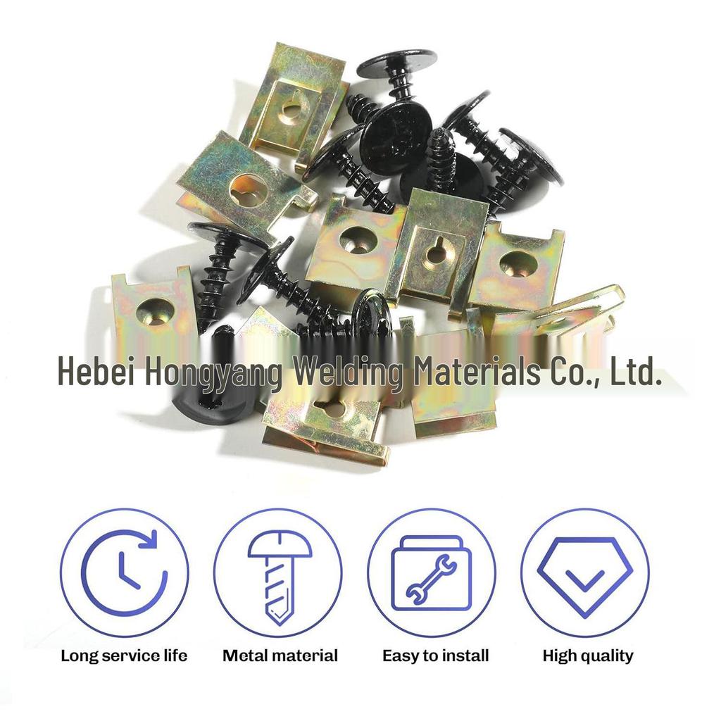 High-Strength Flat Head Self-Tapping Fender Screws - Hex Socket for Car Door Panels