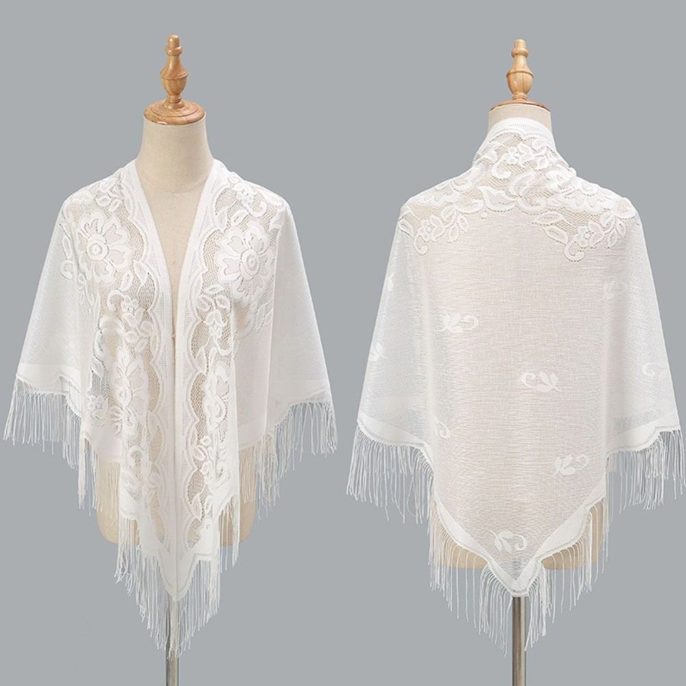 Hollow Women Shawl Multicolored Wedding Bridal Shawl Wedding Accessories Tulle Shawl Women