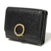 Б/у 11679 Кошелек тройного сложения 288648 7942 RFID IC чип Золотой Компактный кошелек Логотип Клип Черный Унисекс из Японии ОРИГИНАЛ