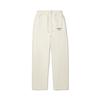 Li Ning Daily Prosperity Series Straight Loose Comfortable Simple Lace-Up Casual Pants Women Pants Rice-Paper-White AKLV702-1