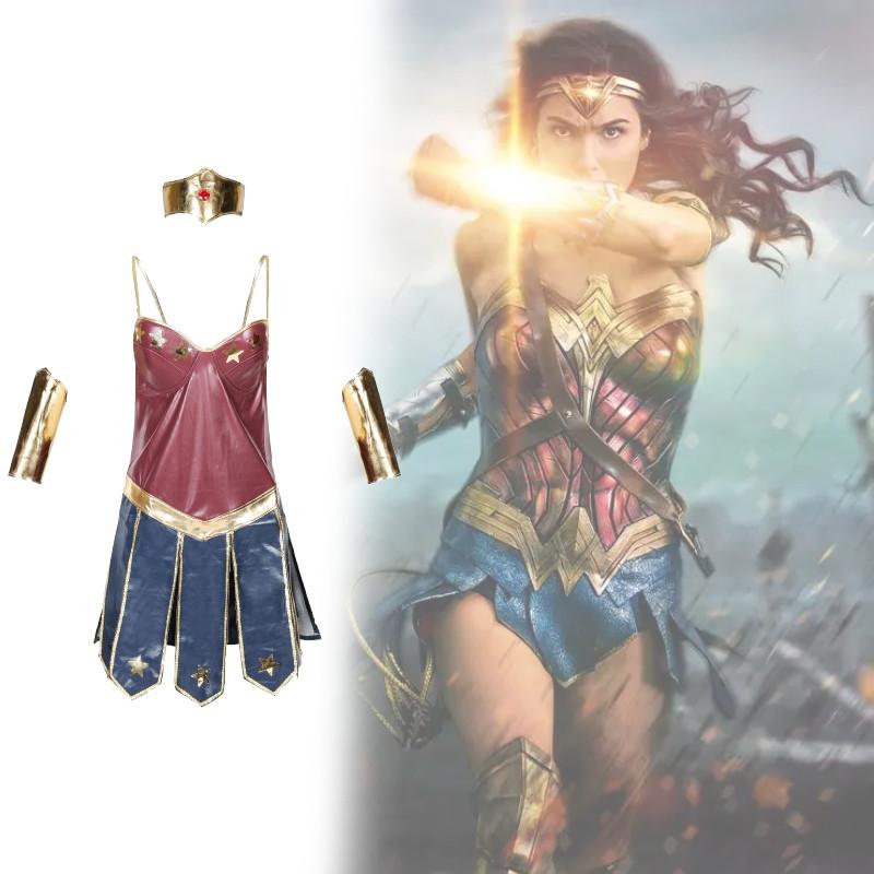 Woman Wonder Halloween Party Movie Justice Dress League Costumes Superwomen