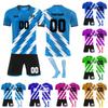 Комплект персонализированных рубашек для мужчин и девочек с именем и номером, футбольные майки на заказ для мальчиков, тренировочный костюм