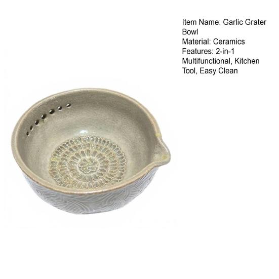 Терка для чеснока, стриппер для трав, миска 2-в-1, многофункциональный инструмент для очистки чеснока, имбиря, сыра, трав, кухонные инструменты для подготовки с встроенной теркой