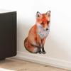 Cute Hand-painted Fox Wall Paste Home Wall Decoration Living Room Bedroom Creative Animal Wallpaper Art Stickers Self-adhesive