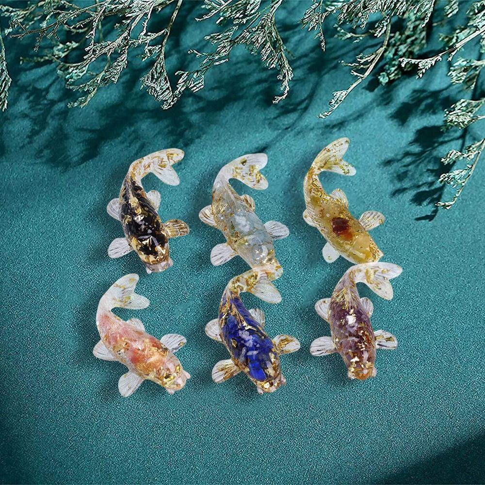 Natural Crystal Resin Crafts Wedding Accessories Artificial Fish Car Pendant Fish Ornaments