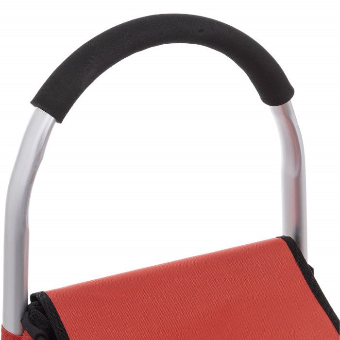 Atmosphera 2-wheel Folding Market Trolley - Nacarat Pink