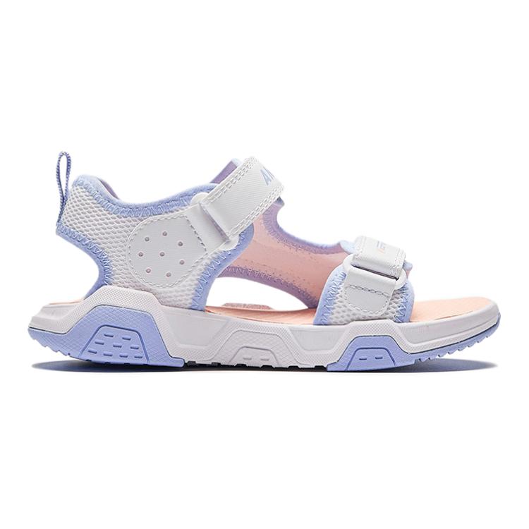 Anta Детские удобные простые универсальные нескользящие износостойкие дышащие сандалии Детские сандалии белые синие 322429971-2