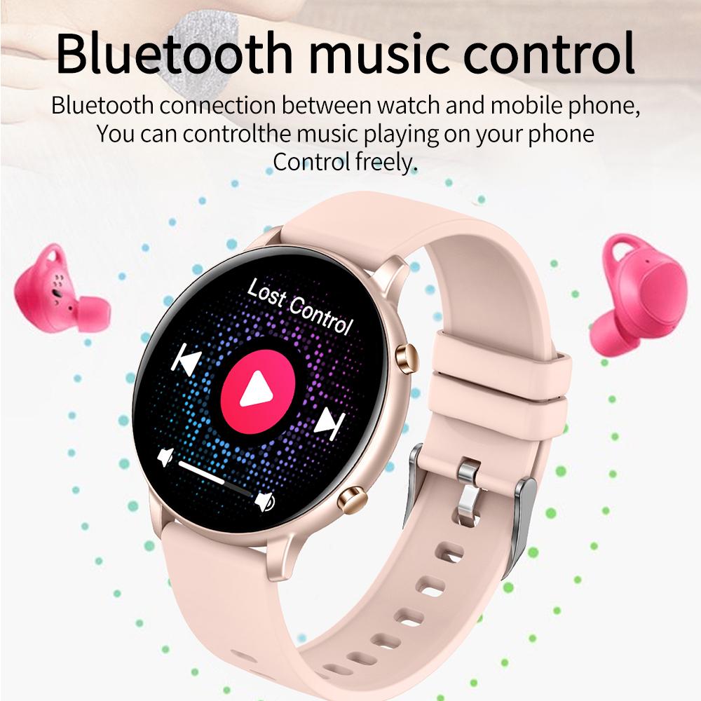 Bluetooth-звонок Смарт-часы для женщин Пользовательский циферблат Водонепроницаемые Смарт-часы для мужчин Здоровье Музыка Погода Спортивные режимы Мониторинг сердечного ритма