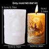 Santa Claus Carrying Gift Relief Cylindrical Candle Silicone Mold Smile Santa Claus Snowflake Gift Bag Molds Christmas Gift