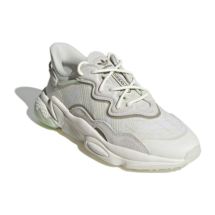 adidas Ozweego Chalk белые женские кроссовки салатово-зеленые GW9749