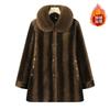 Winter Imitation Mink Velvet Coat New Fur Collar Coat Women's High-end Warm Clothes Women