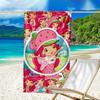 Straw-berry Friends Quick-Dry Microfiber Beach Towel Super Soft & Absorbent for Bath, Beach, Travel  Bath Time Accessory, Fan gifts
