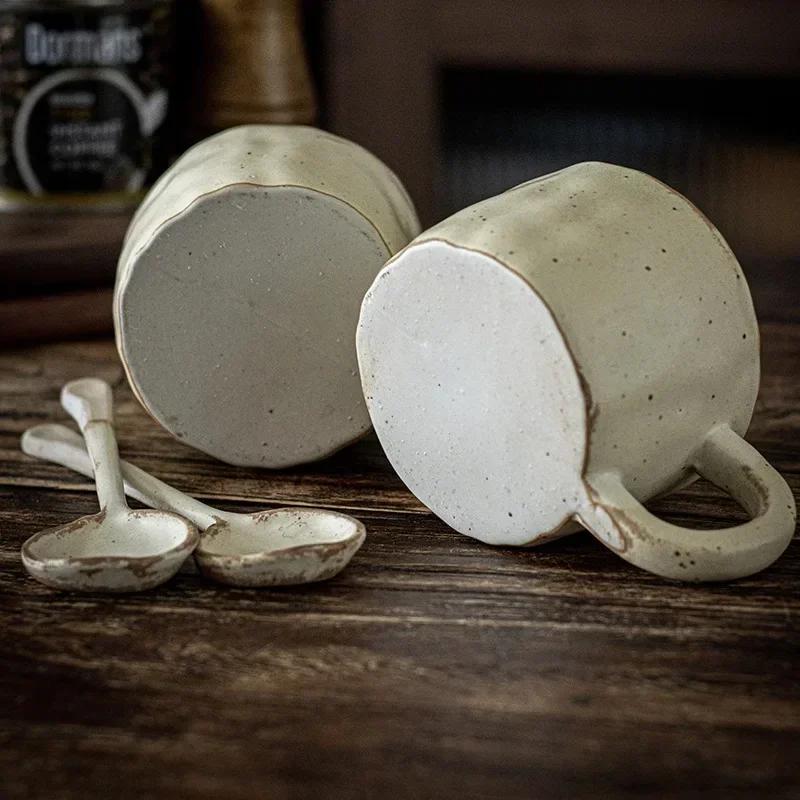 Керамическая кружка в японском стиле, ретро, для кофе, чашка, для завтрака, молока, овсянки, латте, кофе, воды, офисная, для пары, подарок для друга