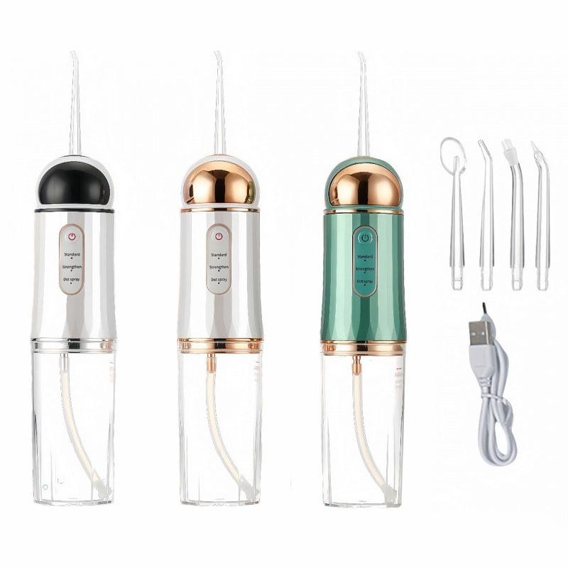 Новый USB портативный ирригатор для полости рта с водяной нитью, ирригатор для полости рта, 230 мл, 4 насадки, машина для чистки зубов и полости рта