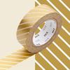 Gold Striped Masking Tape - 1.5 Cm X 7 M