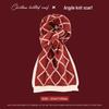 Korean Style Red Diamond Check Knitted Scarf: Christmas & New Year Warm Neck Warmer for Couples