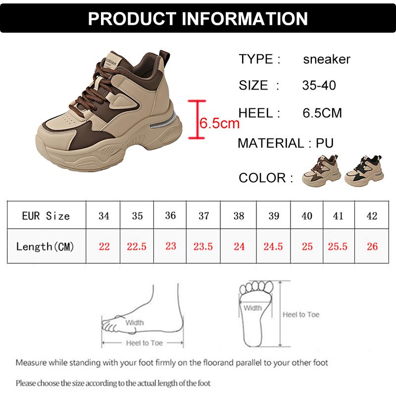 Модные женские кроссовки Модные женские кроссовки на платформе На шнуровке Толстая подошва Вулканизированная обувь Женские Весенне-осенние Дышащие кроссовки для бега