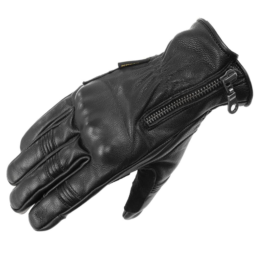 KOMINE Leather Gloves for Motorcycles Black XL GK-263