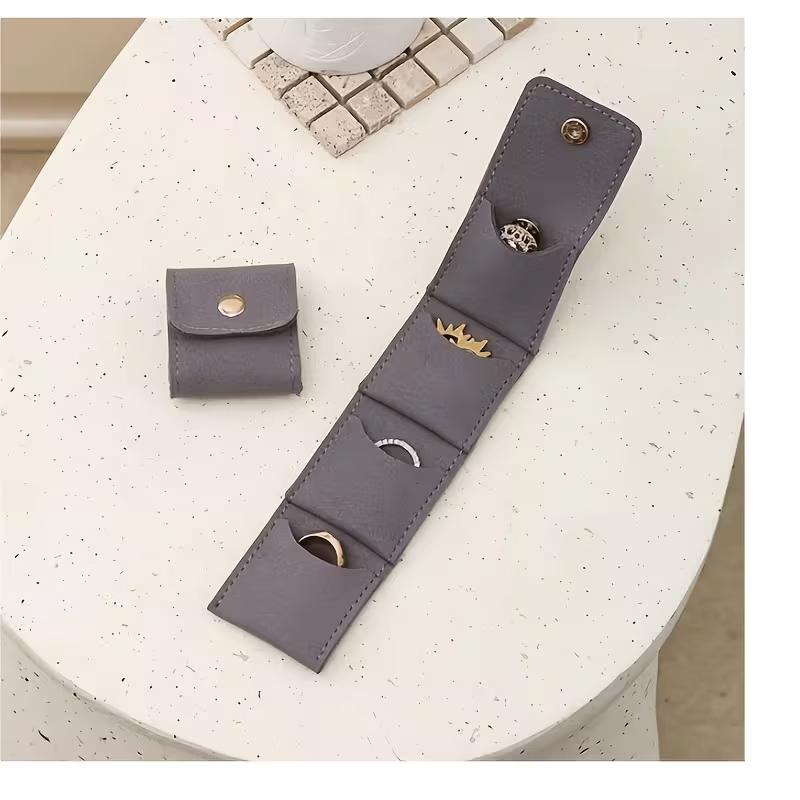 Convenient Compartmentalized Jewelry Pouch—Mini Ring Organizer,Travel-Friendly Stud Earring Sorting Bag,Jewelry Storage Case