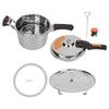 Pressure Cooker 80kpa Pressure Canner Fast Cooking Stainless Steel Instant Kitchen Cookware for Gas
