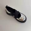 Sheepskin Version~ Platform Sports Cross Strap Mary Jane Small Leather Shoes Round Head Ballet Shoes Women's Shallow Mouth Retro Single Shoes