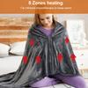 USB Electric Heated Blanket 3 Heating Levels Fleece Heated Blanket Portable Body Warmer Fast-Warm Electric Blanket 1-2PCS