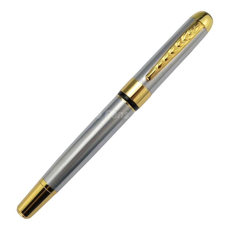 Jinhao 250 Металлический корпус Высококлассная многоразовая роллерная ручка Золотая отделка Профессиональные офисные канцелярские принадлежности Аксессуар для письма