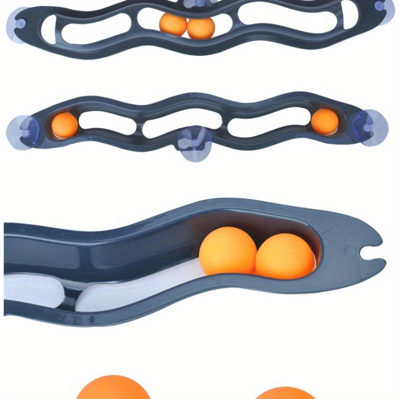 Многофункциональная прозрачная игрушка для кошек на присоске с настенным трекболом и мячом для настольного тенниса