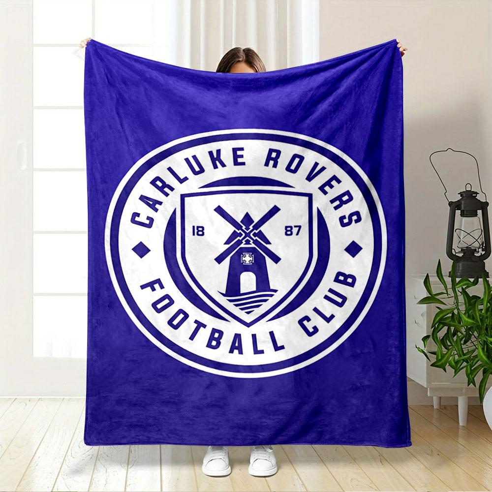 Carluke Rovers Football Logo for all seasons blanket lunch break throw gift