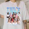 2026 Винтажная футболка в стиле бутлег 90-х Twice, Футболка Twice World Tour This Is for Shirt, K-pop футболка Twice, Ретро футболка Twice This Is for Shirt, Футболка Twice Ten