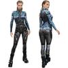 Punk Gothic Jumpsuit Catsuit Sexy Women Cosplay Costumes Halloween Bodysuit