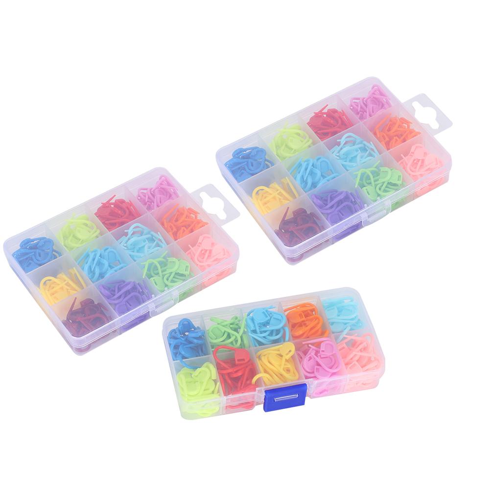 510 шт. Маркеры петель для вязания с замком, Крючок, Цветные счетчики, Пластиковые маленькие булавки против распускания