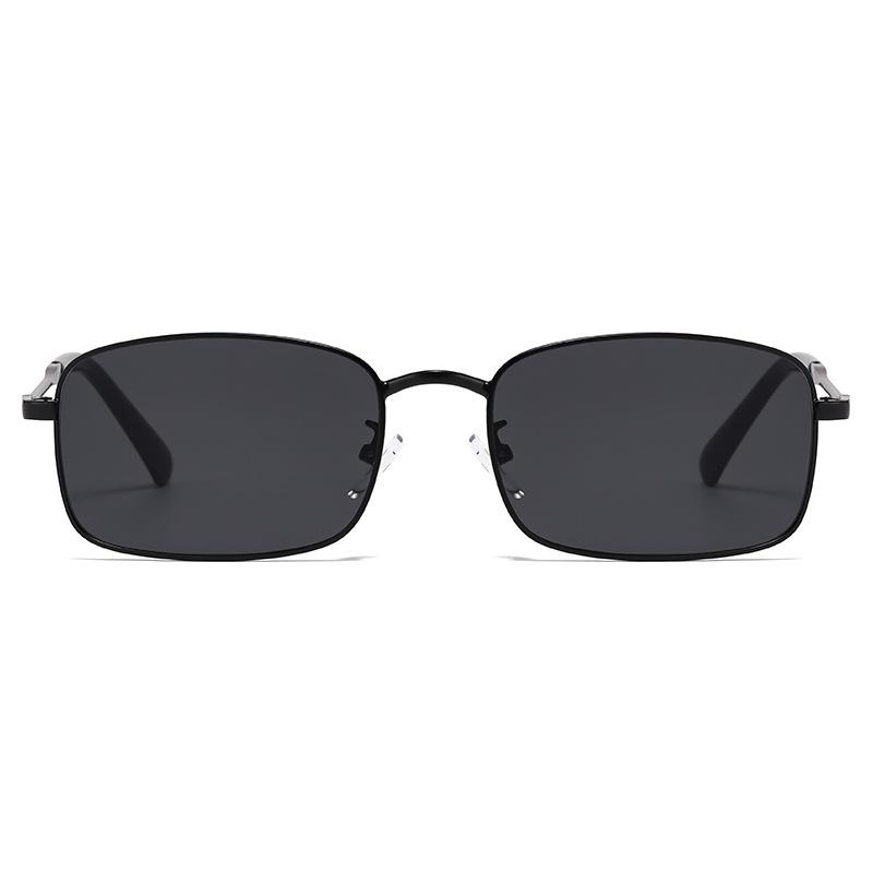 New retro rectangular metal classic sunglasses, European and American trendy men's and women's sunglasses, sunglasses S