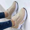Fashion Sneakers 2025 New Fashion Wedge Platform Plus Size Casual Sports Shoes Women Lace-up Mesh Breathable Women's Vulcanized Shoes