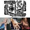 Tattoo Stencils India Body Art Tattoo Sticker Henna Template Hand Art Stickers Tattoo Temporary
