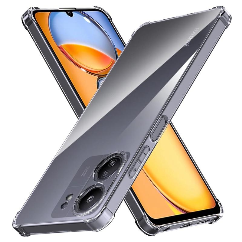 Противоударный чехол из ТПУ с подушкой безопасности для Xiaomi Redmi 13C 12C 12 5G 11A 10 10C 10A 9C 9A 9 Прозрачный защитный ультратонкий прозрачный чехол с полной защитой