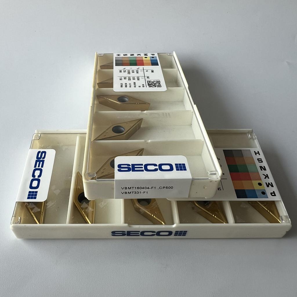 Seco / VBMT160404-F1,CP500 / Оригинальная подлинная твердосплавная пластина для ЧПУ 10 шт.