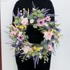 Artificial Flower Wreath Spring Festival Wreath Artificial Flower Wreath for Front Door Hallway Garden Farmhouses