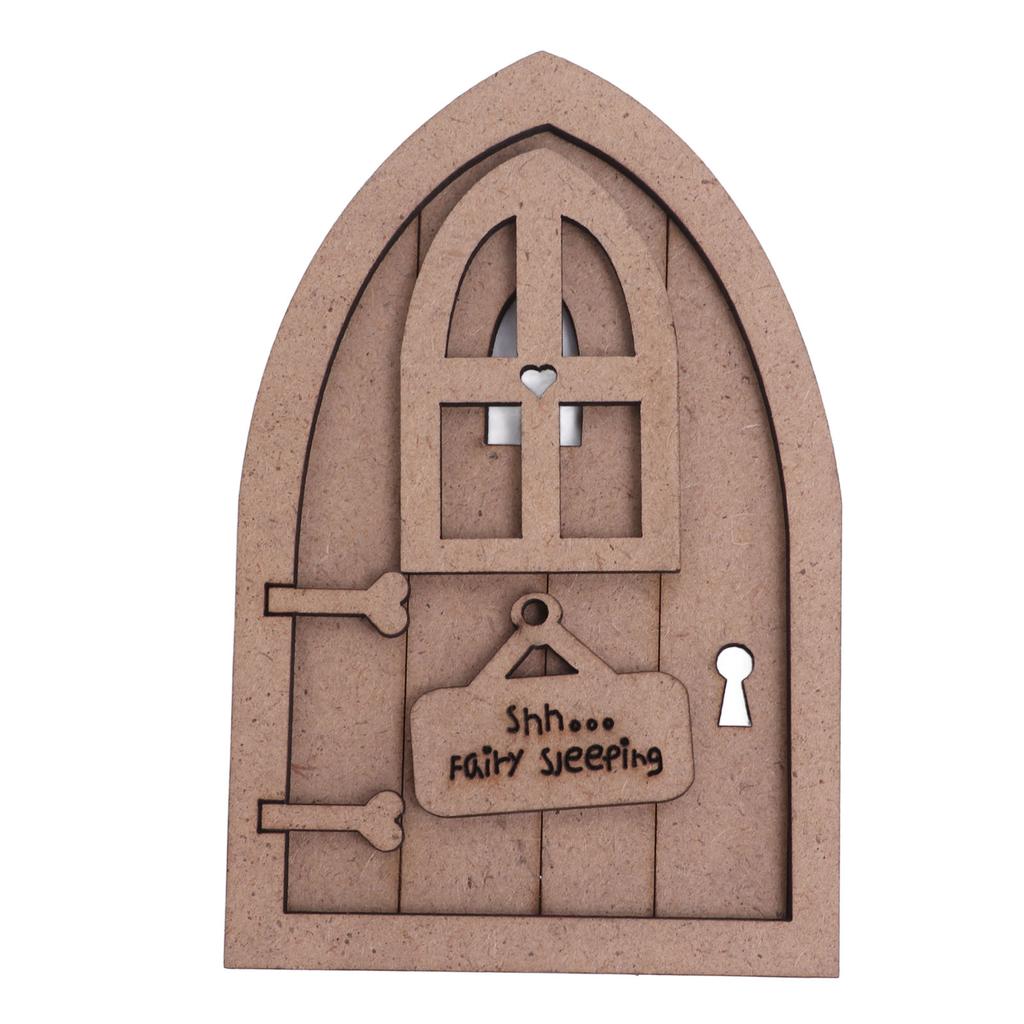 Набор 'Сказочная дверь' для кукольного домика Безопасное Прочное Дерево Яркие Цвета Высокая Симуляция Рождественская дверь для кукольного домика для 1:12 1:6 Сделай сам