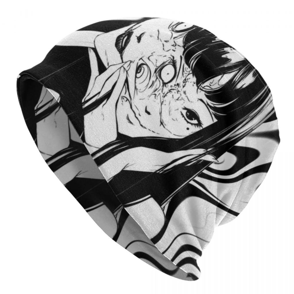 Японская манга Horor Tomie Junji Ito Skullies Шапочки Шапки Унисекс Зимняя теплая вязаная шапка Хип-хоп Капот Шапки Уличная лыжная шапка