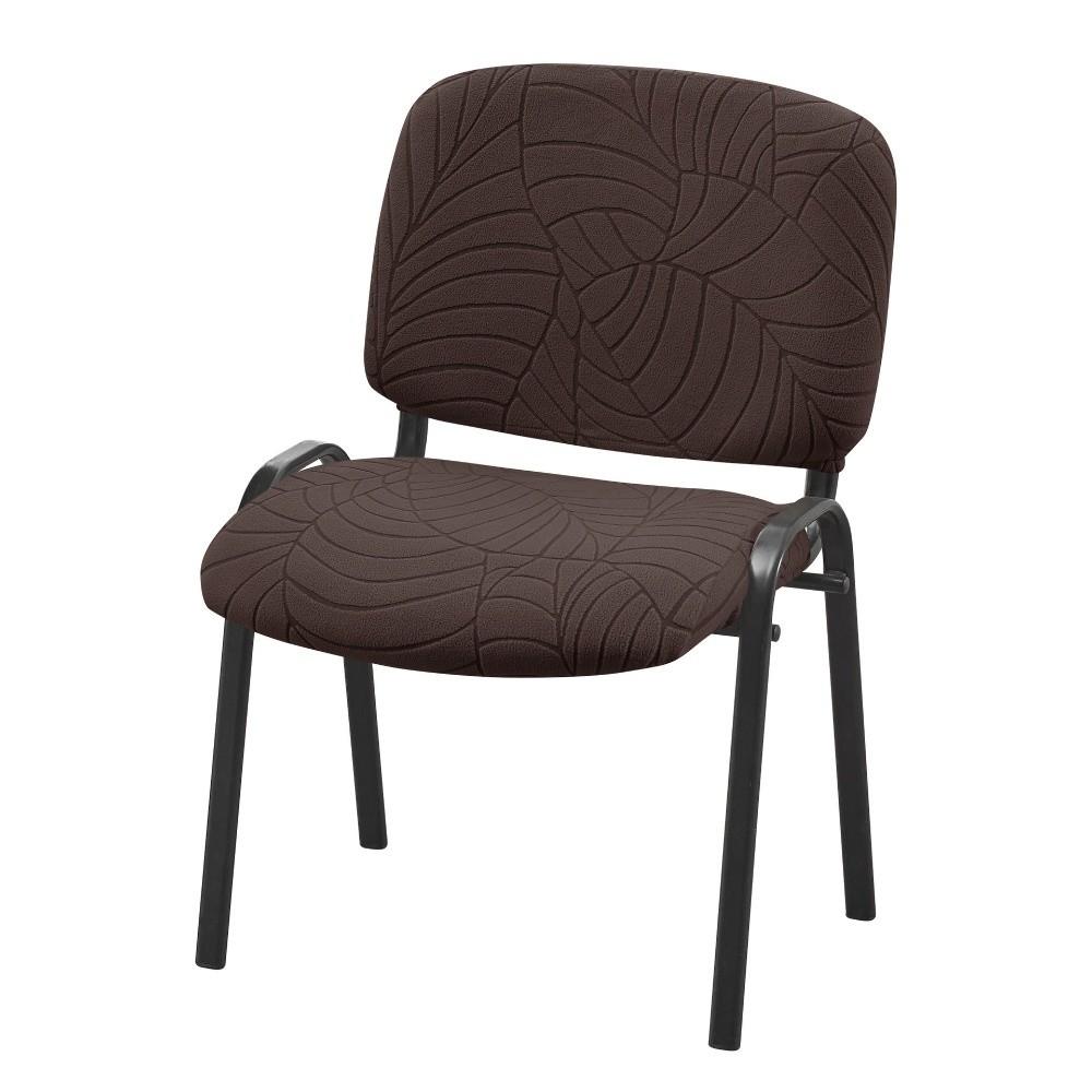 Soft Textured Fabric Stretch Chair Cover Raised Fabric Chair Protector  For Office Use