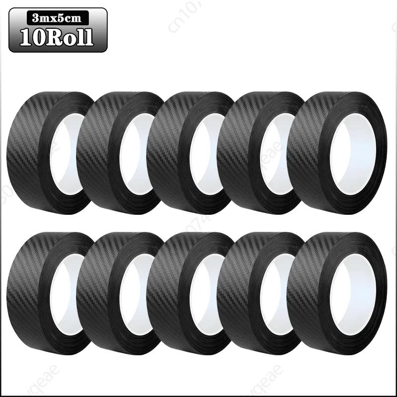 3м автомобильные 3D наклейки из углеродного волокна, защита порога от ступенек, багажника, бампера, бокового зеркала, антицарапающая лента, автомобильные наклейки