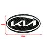 QZGF3 1pcs 3D newest KIA KN carbon fibre steer wheel emblem Sticker Car Steering Wheel Car Interior Emblem Car styling Accessories