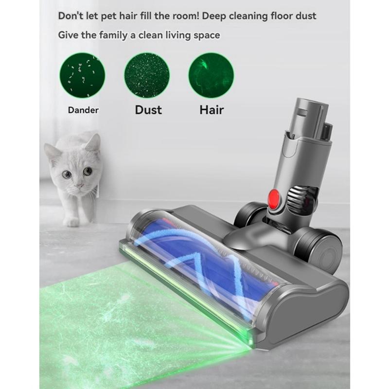 Насадка-щетка с прямым приводом для пылесоса Dyson V6 DC58 DC59 DC62 DC72 со светодиодной подсветкой для пылесоса для пола