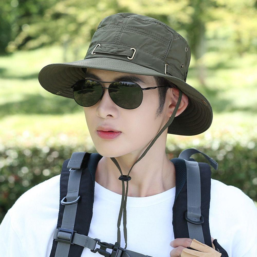 UV Protection Large Brim Fisherman Hat Wide Brim Fishing Hat Leisure Summer Panama Hat Spring