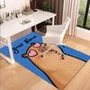 1PC Custom Name Love Bear Heart Theme Floor Mat Ideal for Living Room, Game Rooms, Office, Bedroom,Floor Mat Playful Design