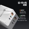 Universal Charger for US, EU, UK Standards - Original 1U+2PD Power Adapter