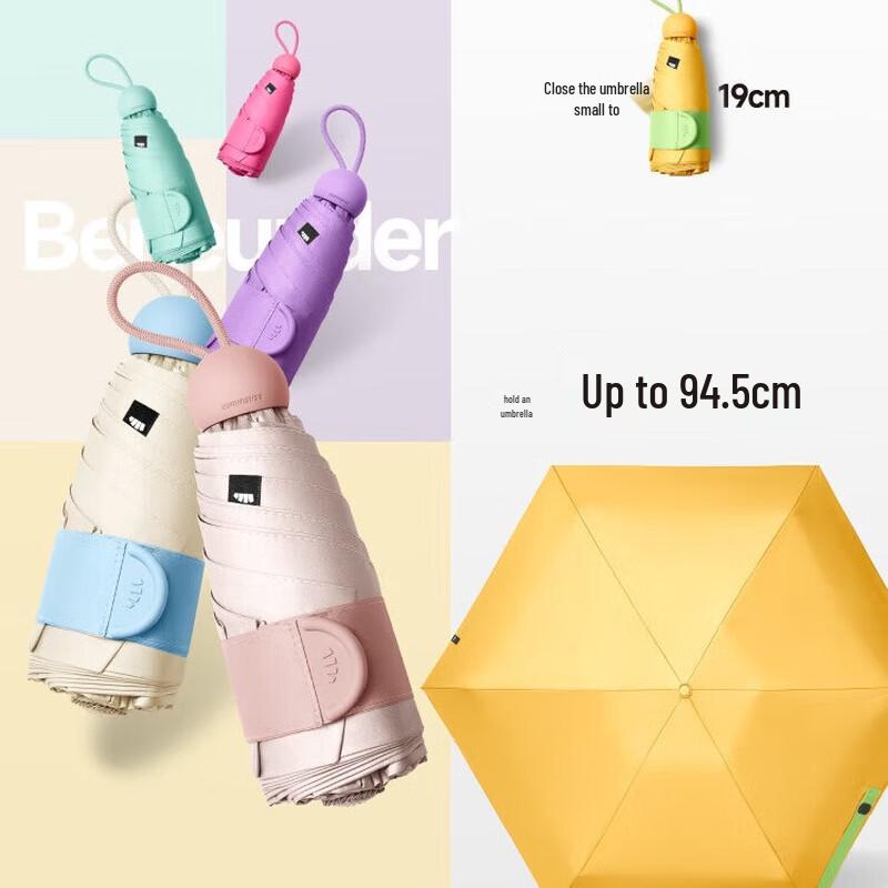 Beneunder Anti-UV Five-Fold Capsule Umbrella