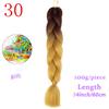 MISS WIG Ombre Oversized Hazelnut Hair 24" 100g Synthetic Crochet Braid Hair Extension Fiber